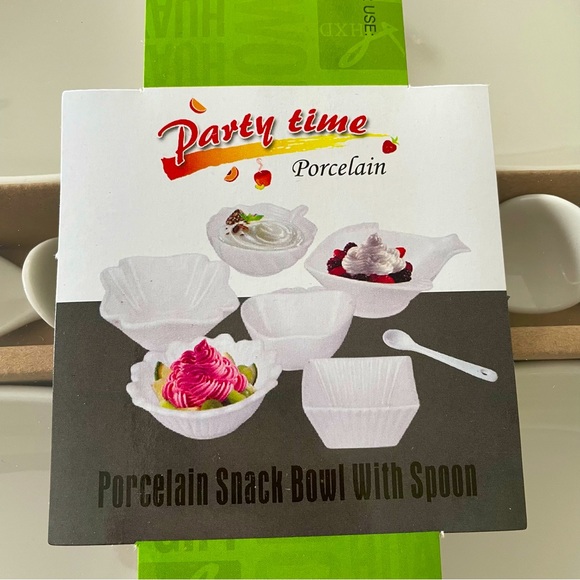 Brand New Porcelain Bowl & Spoon Set - Picture 6 of 6